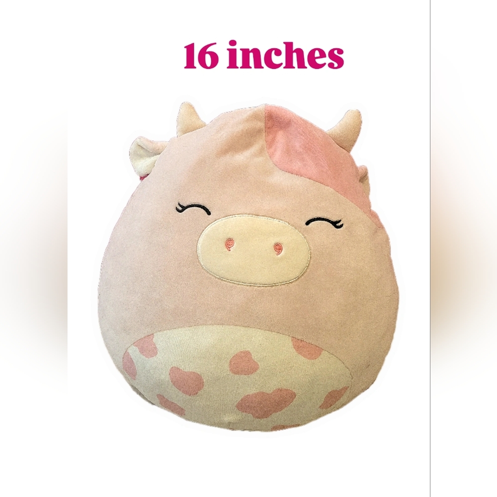 Cute Pink and Cream Cow Plush Set - Picture 2 of 3
